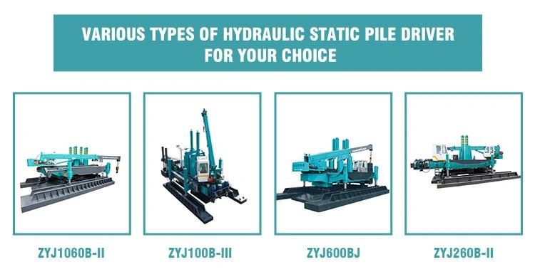 Sunward Zyj860bg Series Hydraulic Static Pile Driver Drilling Rig Machine