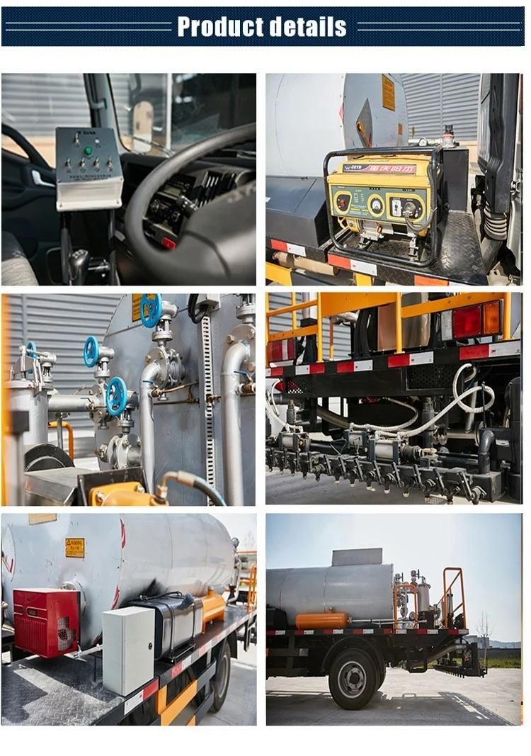 Dongfeng 4*2 Special Truck Construction Machine Heated Asphalt Paver Bitumen Spraying Road Paver Truck Bitumen Sprayer Tanker Truck Asphalt Distributor Truck