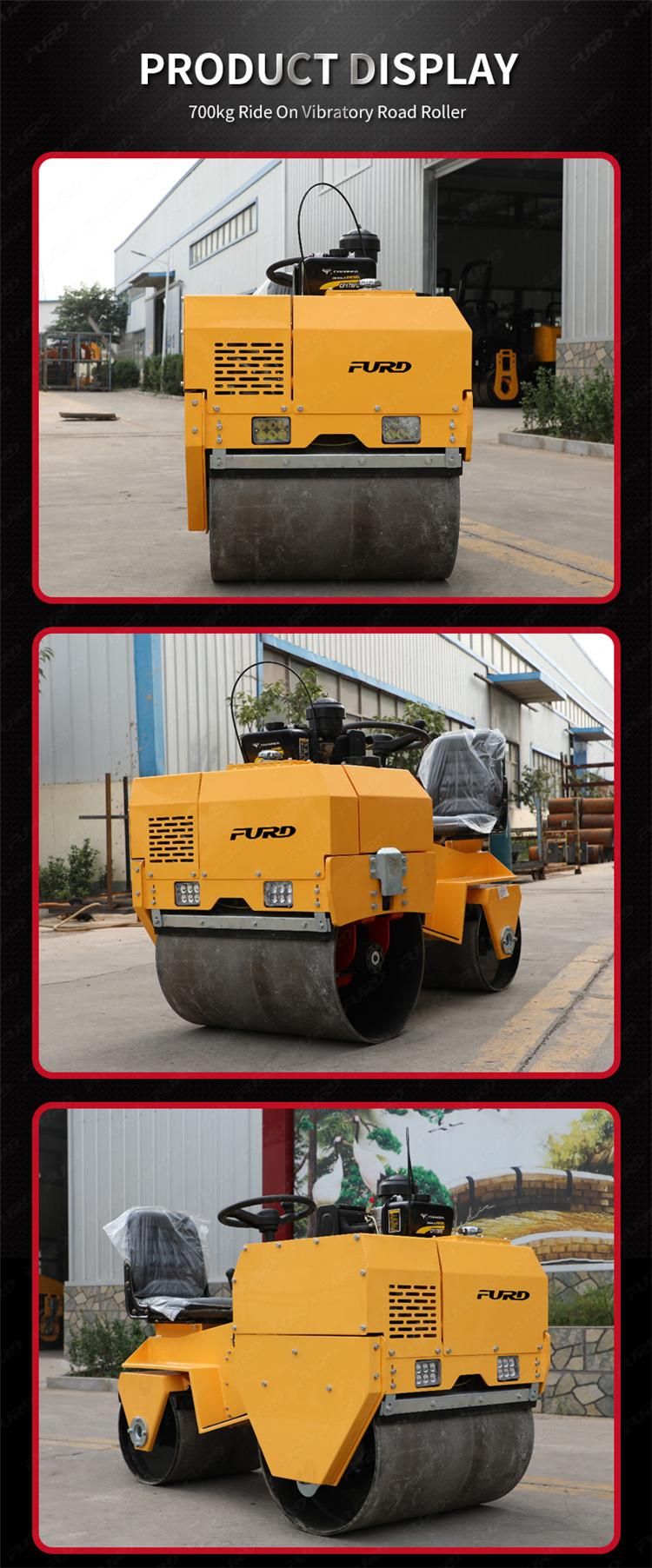 New Design Cheap Price 700kg Road Construction Equipment Road Roller Compactor