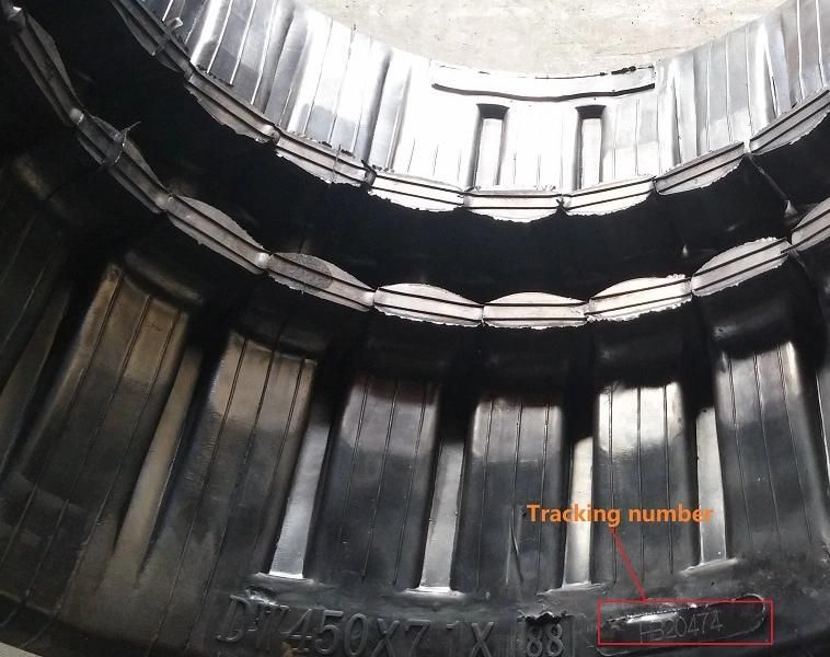 400X74X72 Rubber Crawler for Case Cx50b Yanmar