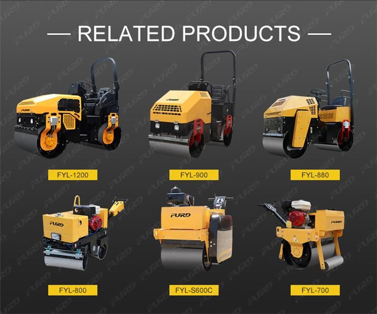 500kg Single Drum Mini Hydraulic Compaction Machine Road Roller with Good Price