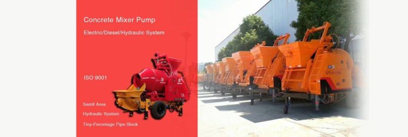 Diesel Engine Cement Mixing Machine Mobile Concrete Mixer with Pump