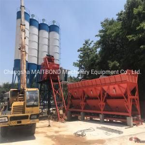 (SANLI) 25cbm, 35cbm, 50cbm, 60cbm 75cbm/H Bucket Concrete Batching Plant with Simens PLC and Schneider Electricals