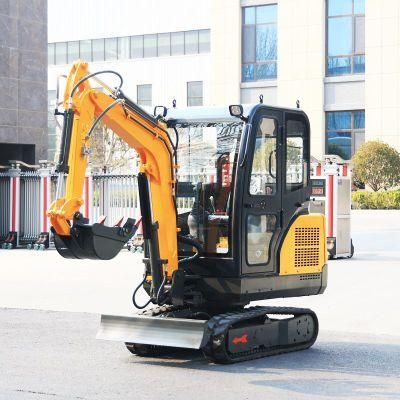 Hot Sale 1 Ton 2 Ton 1t 1.7t 2t Hydraulic Crawler Backhoe Escavator Mini Digger Micro Bagger Excavator Small Crawler Excavators