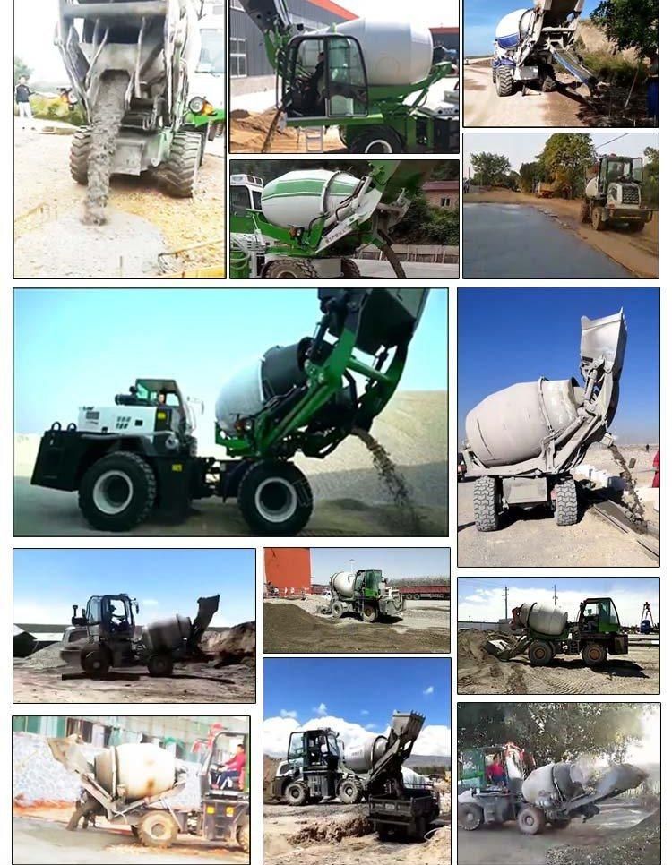 2.0m3 Mixing Capacity Hydraulic Cement Transit Concrete Mixer Pump Truck for Sale