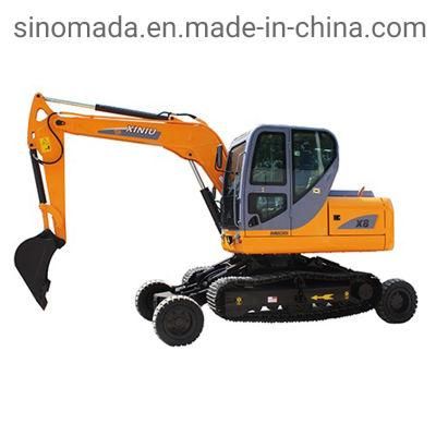 Xiniu Excavator 1.8tons 0.045cbm Engines Mini Excavator Xn18