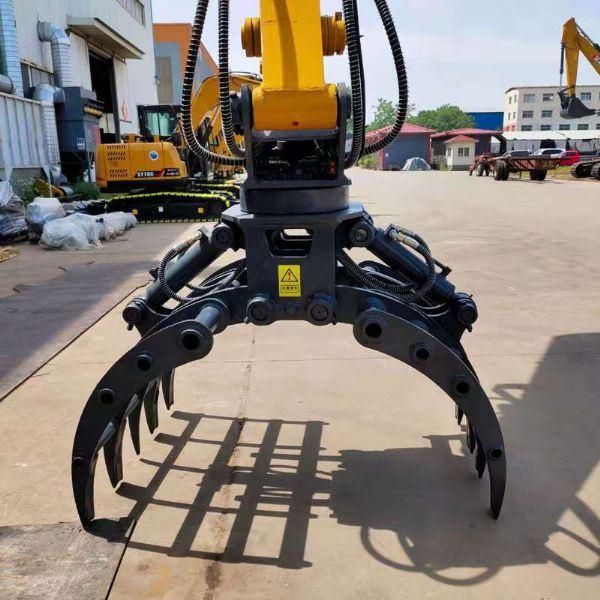 Excavator Grapple Bucket Wooden Scoop