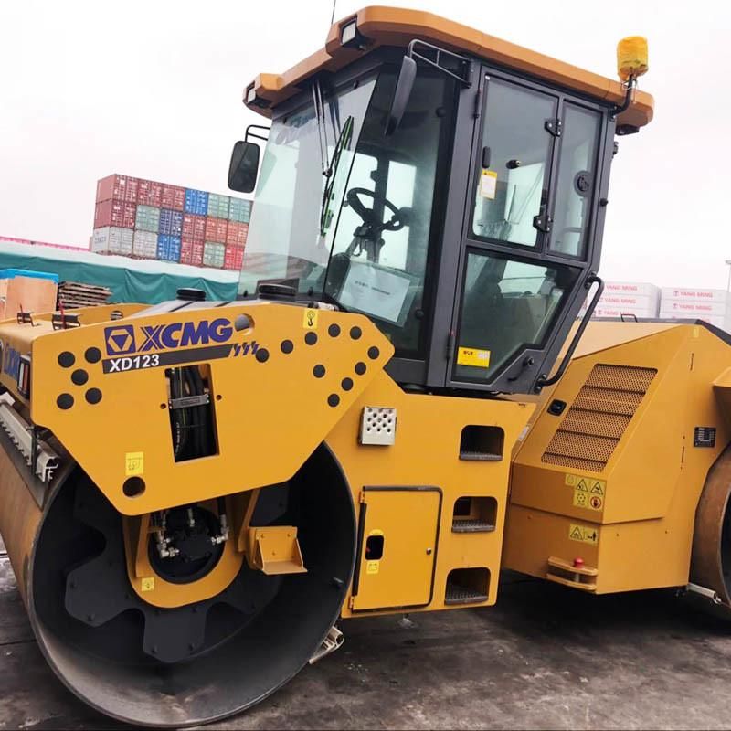 Xd123 12 Ton Double Drum Vibratory Road Roller with Deutz Engine