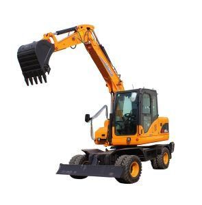 Xn85-9X/Y Rhinoceros 8 Ton Wheeled Large Excavators Tyre Excavator