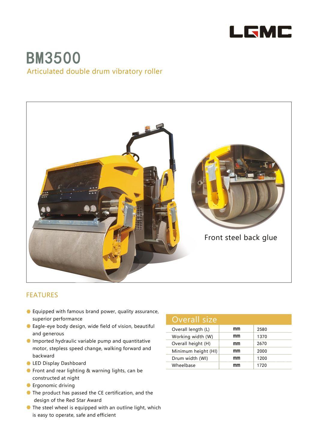 Road Roller Diesel Engine 3.5 Ton Road Roller Compactor