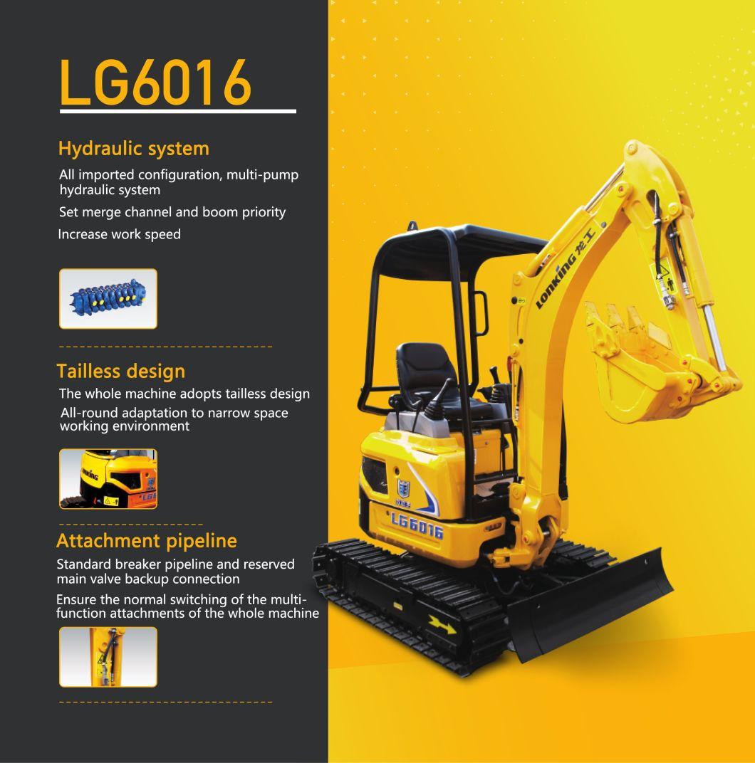 Crawler Retractable Function 1.6 Ton Excavator with High Quality