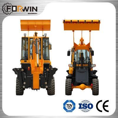 Wheel Drive Small Hydraulic Front End Loader and Tractor Backhoe Excavator Loader Fw180 Price for Sale