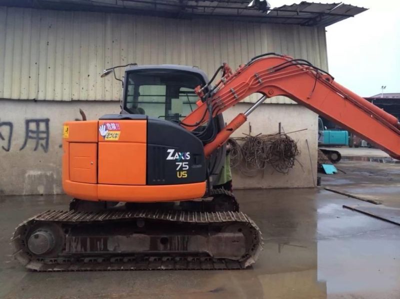 Hitachi Komatsu Cat Sany Mini Excavator Zaxis75us 7ton Earth Moving Second Hand Small Construction Machinery Zx60 Zx70 Zx75us Excavadora Usada Excavatrice Sale