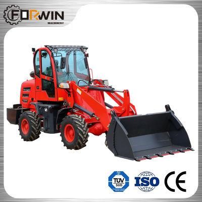 1.2ton Mini Hydraulic Wheel Loader with High Function Best Sale in China