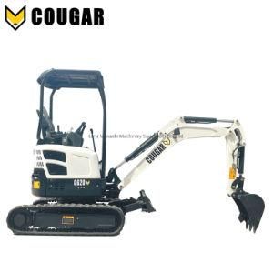 Hot Sales for Cougar Cg20 (retractable chassis) Backhoe Crawler Mini Excavator