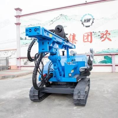 Diesel Power Crawler Type Hydraulic Hammer Solar Pile Driver Weight 6.2ton Pile Driving Machine