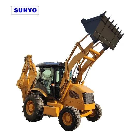 Sunyo Sy388 Model Backhoe Loader Is Excavator and Mini Wheel Loader, Best Construction Equipments