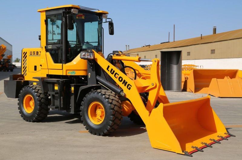 China New Design 1.6 Ton Small Wheel Loader with Standard Bucket
