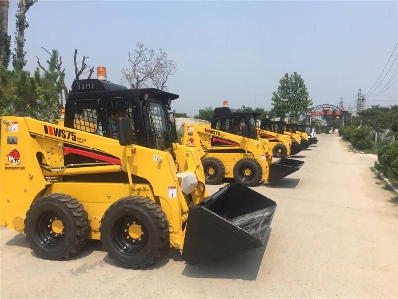 High Performance Ws65 65HP Multifunction Skid Steer Loader with Attachments Price