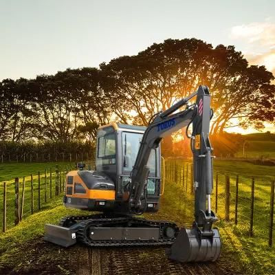 Towable Backhoe Hydraulic Small Digger, Mini Excavator 5ton for Sale