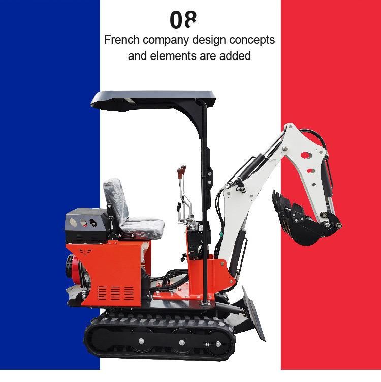Shandong China Brand Small Mini Excavator 0.8ton with CE Certificate