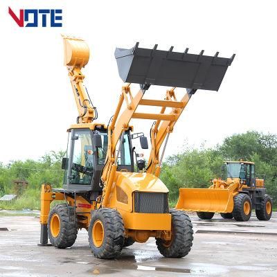 Vtz-30-25 Backhoe Wheel Loader, Vtz-388 Backhoe Loader with EPA Engine, Luxury Cab Compacted Loader