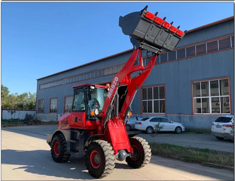 CE Sunroof 1.5 Ton Mini Front End Loader for Construction