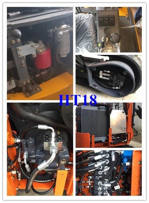 Direct Factory 2ton Hydraulic Boom Swing Excavator with Joystick for Sale
