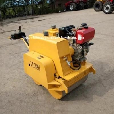 Ce Certificate Ltc08h 0.8 Tons Mini Hydraulic Walking Behind Vibratory Road Roller for Sale