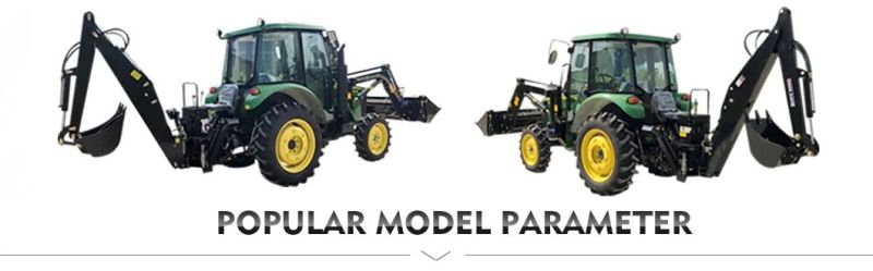 Multifunction 50HP Tractor with Front End Loader and Backhoe