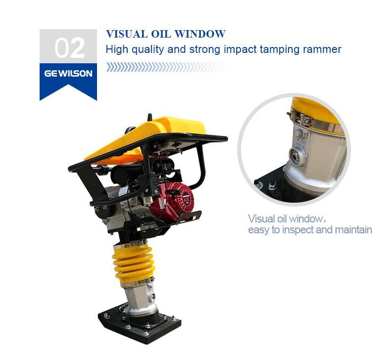 Factory Price Tamping Rammer with Iron Plate