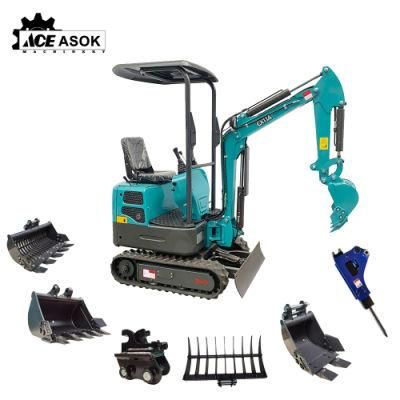 Crawler Excavator Excavator 2021 1 Ton Mini Hydraulic Crawler Excavator for Sale