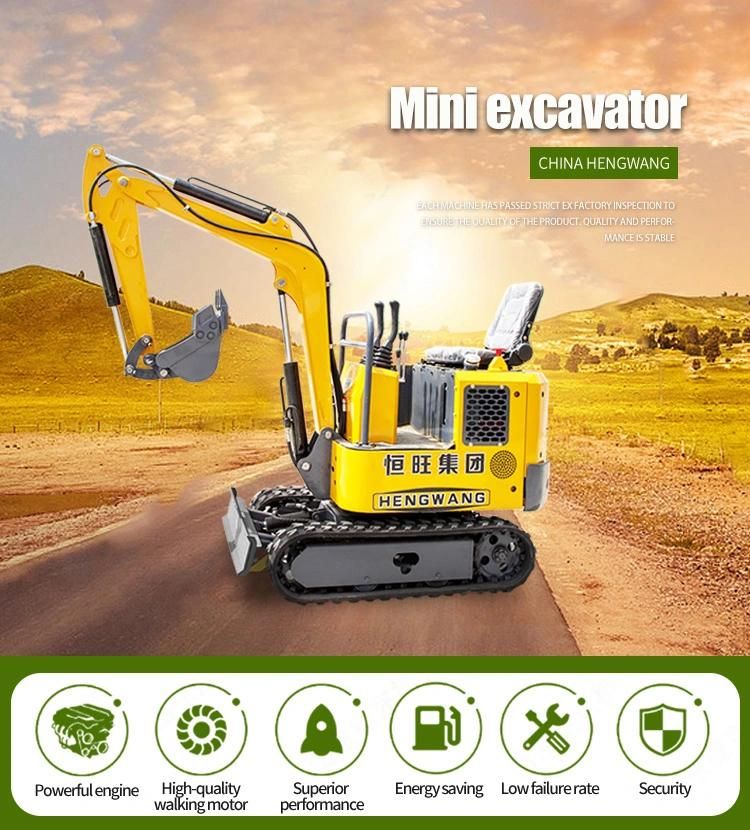 Hot Selling 1ton Small Excavator Digging Machine