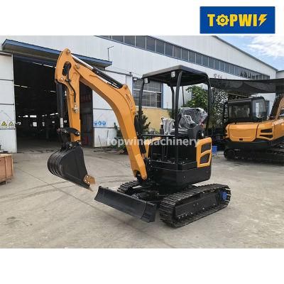 Chinese New Design Upgraded Version 2 Ton Micro Digger Machine Mini Excavator Accept Customized for Sale