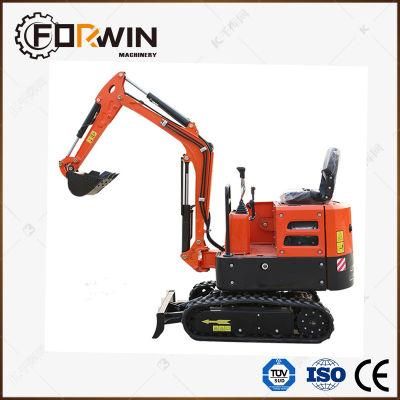 CE EPA 1.5 Ton Fw15D Mini and Compact Rubber Crawler Belt Track Excavators for Sale