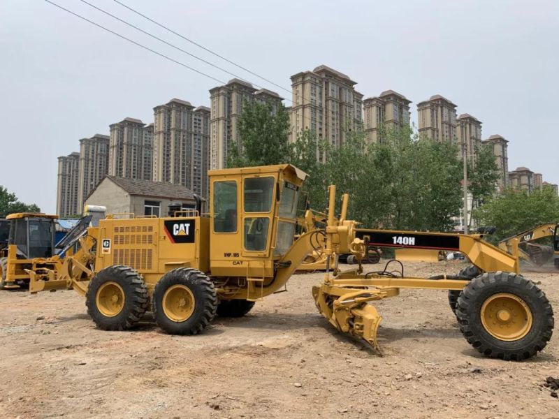 Second-Hand USA Caterpillar 140h Motor Grader / Cat 14G 120g 120h 140g 140h 140K Grader