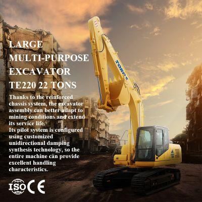 Toros Hydraulic Excavator Te220 22ton Medium Excavator with Competitive Prices