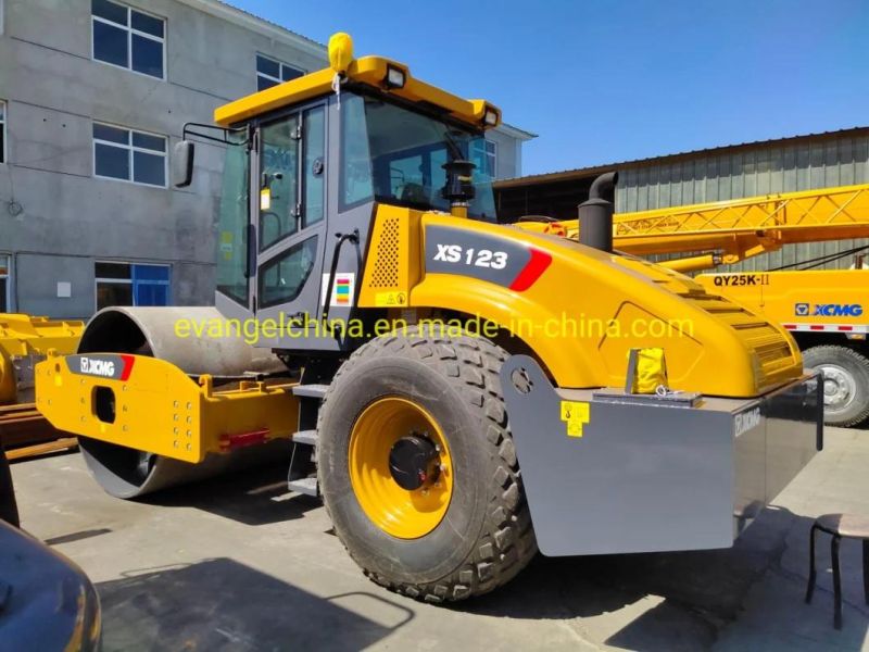 12ton Hydraulic Double Drive Single Drum Vibratory Road Roller Xs123