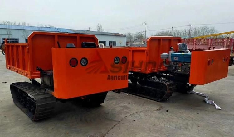 3 Tons Mini Crawler Dumper 5 Tons Transporter Trucks Rubber Track All-Terrain Transporter Crane Truck Lifting Platform
