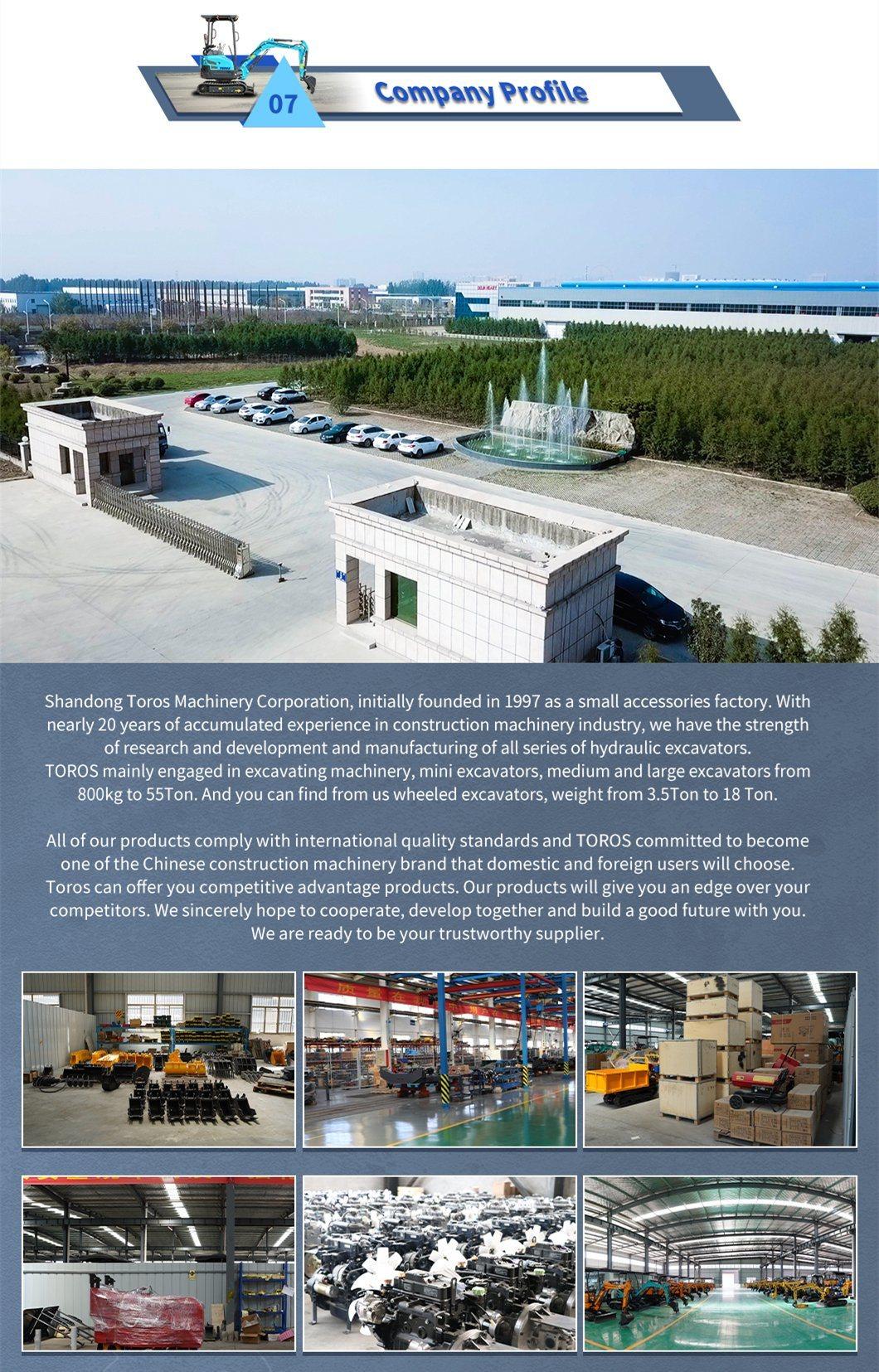 Construction Machinery Digging Multifunction Hydraulic Crawler Towable Backhoe Mini Excavator Factory