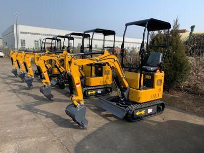 China Mini Excavator 1 Ton New Design Small Farm Digger