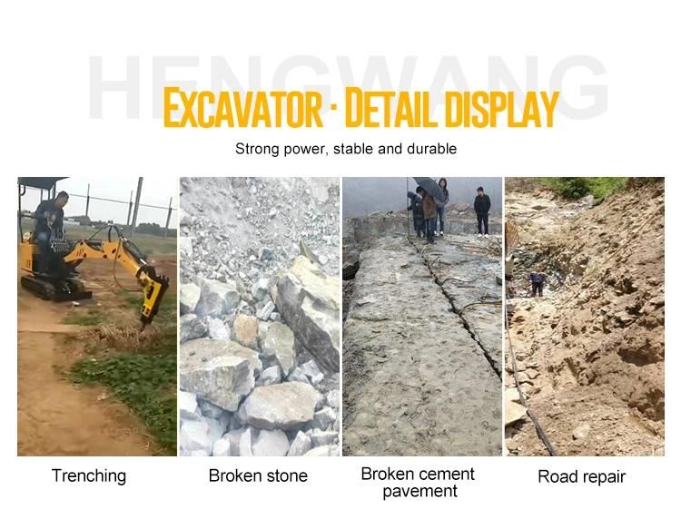 Moving Type Mini Excavator 1.7 Ton Excavator for Sale