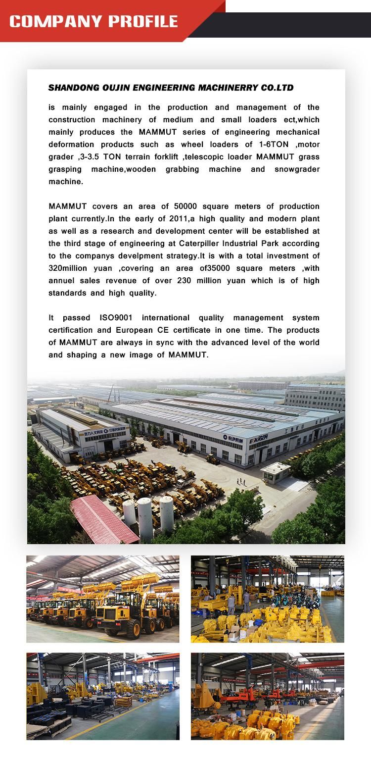 Chinese Diesel Mini Wheel Loader with Pallet Hydraulic Control Valve
