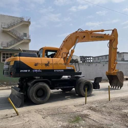 Used Wheel Excavator Hyundai 210wd Hyundai Hydraulic Excavator