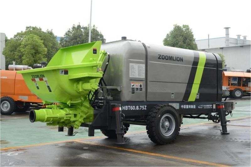 Concrete Machinery 67m3/H Mobile Concrete Trailer Pumps Equipment