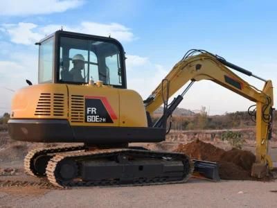 Fr60e 6 Tons Mini Hydraulic Crawler Excavator Cheap Price