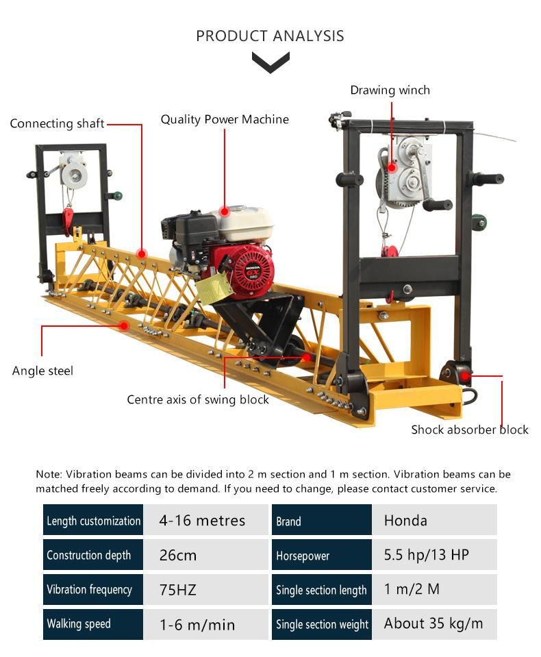 Concrete Truss Screed Floor Leveling Machine