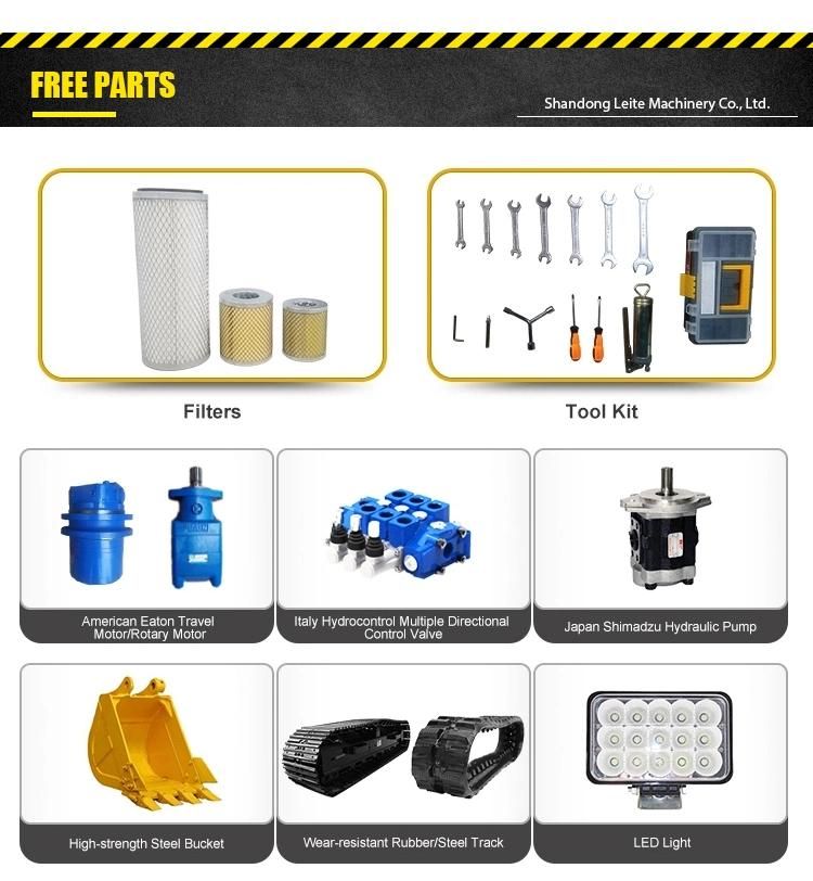 Hydraulic Crawler Chinese 800 Kg Mini Excavator and Excavator
