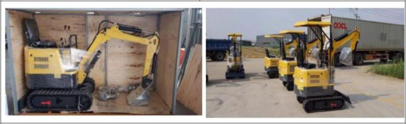 New Mini Excavator Prices 1000kg 1 Ton Excavators Small Digger with CE EPA for Sale Bagger