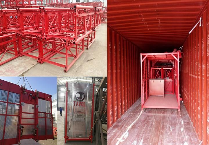 Sc200 Construction Passenger Elevator Double Caged Hoist for Building Construction